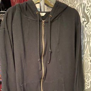 5X Snuggly Black Mid-Weight Hoodie Sweatshirt